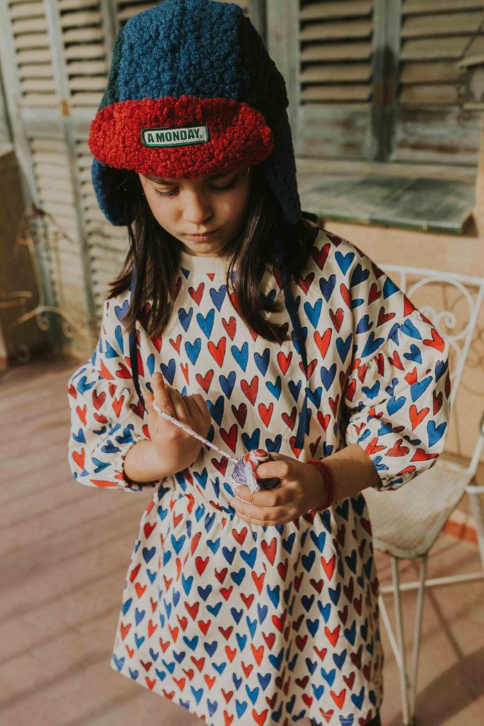 A Monday In Copenhagen Nanna Dress Heart Print