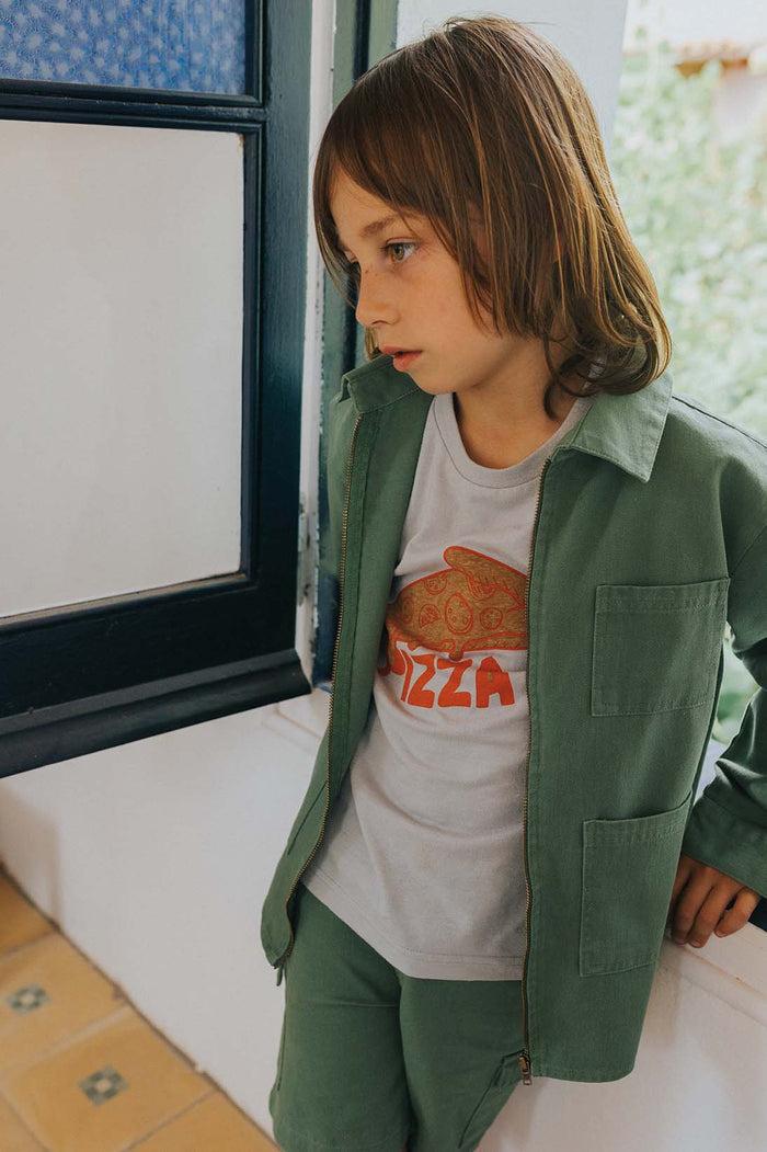 A Monday In Copenhagen Pizza T-shirt Umber