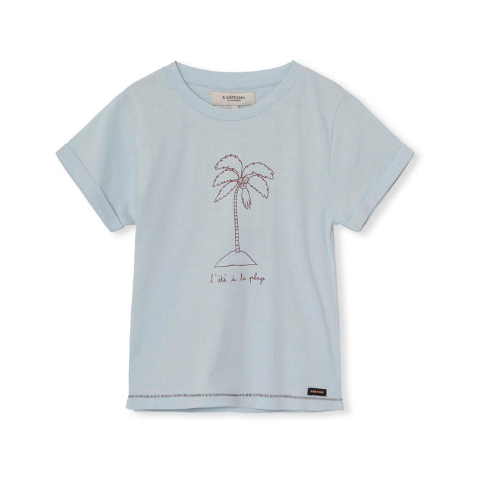 a monday in copenhagen Plage T-shirt Pearl Blue