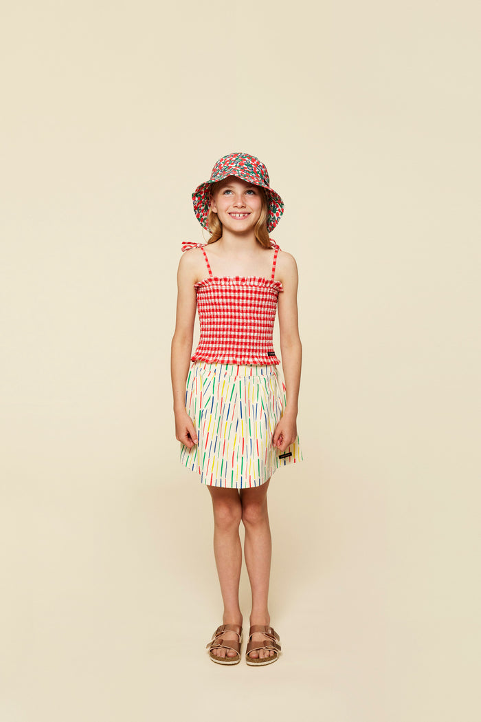 A Monday In Copenhagen Polly Top Poppy Check