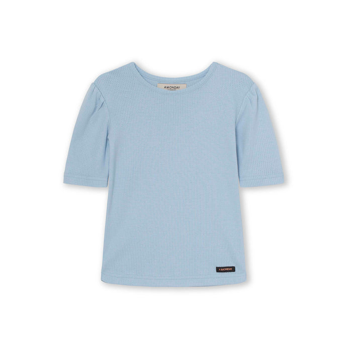 a monday in copenhagen Sigga T-Shirt Cashmere Blue