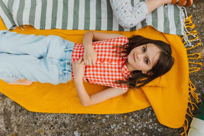 A Monday In Copenhagen Silla Shirt Poppy Check