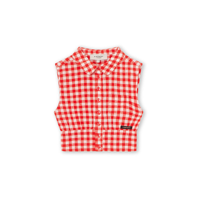 a monday in copenhagen Silla Shirt Poppy Check