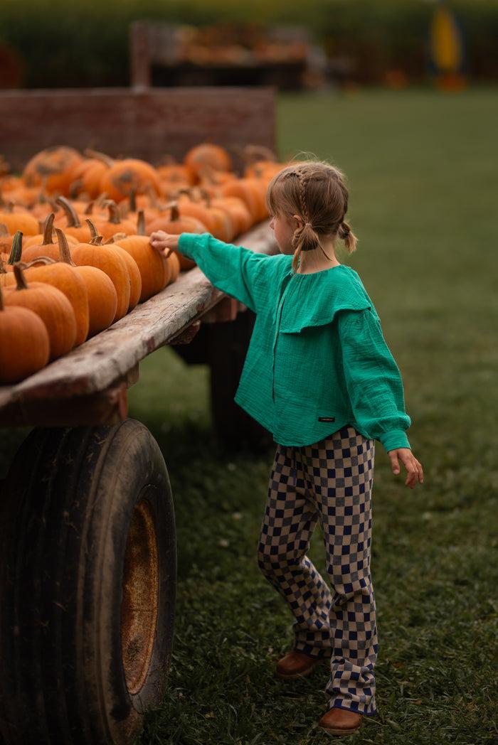 A Monday In Copenhagen Amber Pants Estate Blue Check