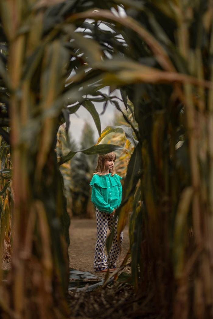 A Monday In Copenhagen Amber Pants Estate Blue Check