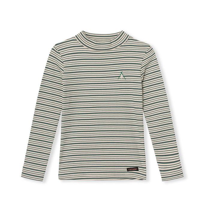 a monday in copenhagen Ami T-shirt Silver Pine Stripe