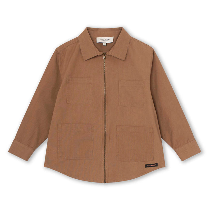 a monday in copenhagen Anton Shirt Jacket Otter Brown
