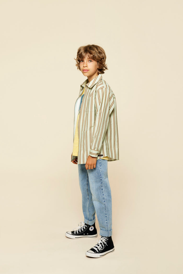 A Monday In Copenhagen Anton Shirt Jacket Sea Stripe