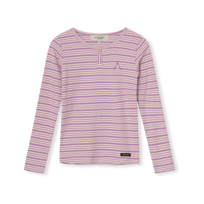 a monday in copenhagen Beau T-shirt African Violet Stripe