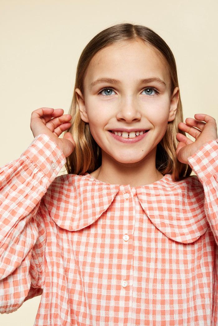 A Monday In Copenhagen Berra Blouse Cameo Pink Check