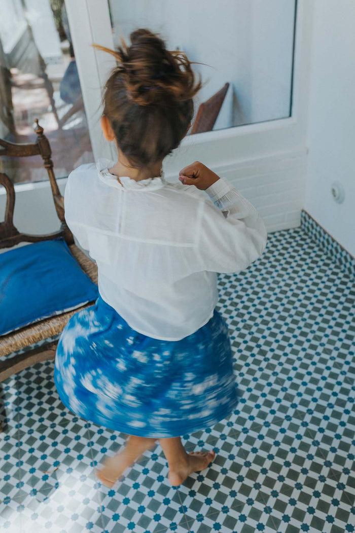 A Monday In Copenhagen Bina Skirt Butter Cream Tie Dye