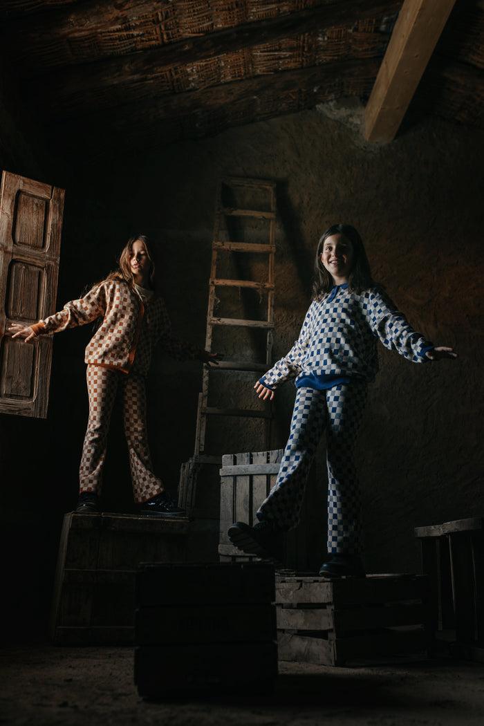 A Monday In Copenhagen Cassie Polo Estate Blue Check