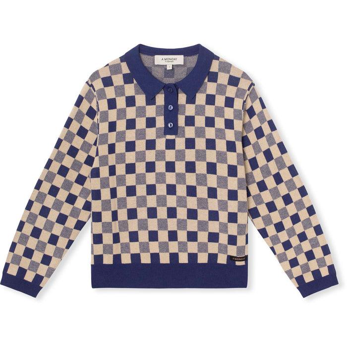 a monday in copenhagen Cassie Polo Estate Blue Check