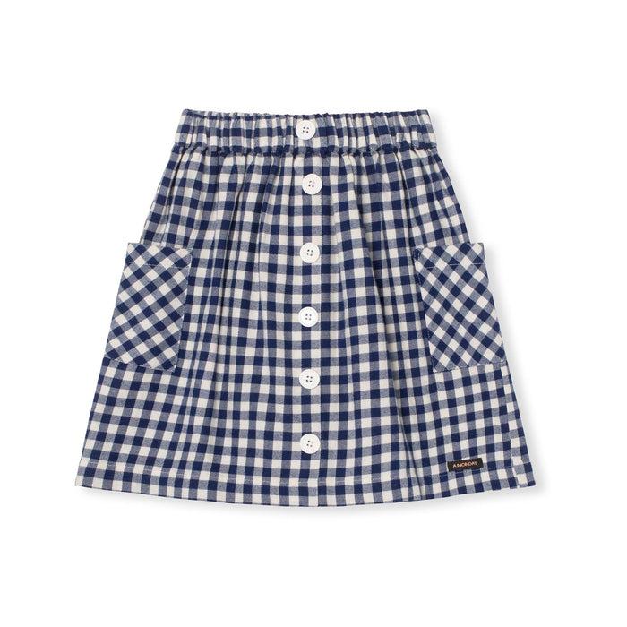a monday in copenhagen Chiara Skirt Estate Blue Check