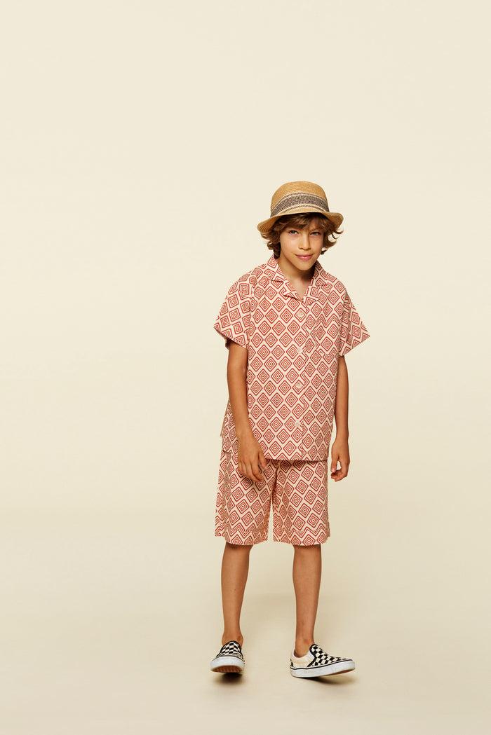 A Monday In Copenhagen Clement Shirt Bruchetta Graphic Print