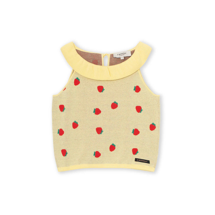 a monday in copenhagen Daisy Top Strawberry Artwork