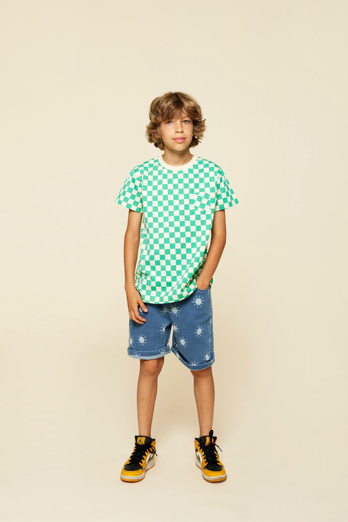 A Monday In Copenhagen Ed T-shirt Holly Green Check