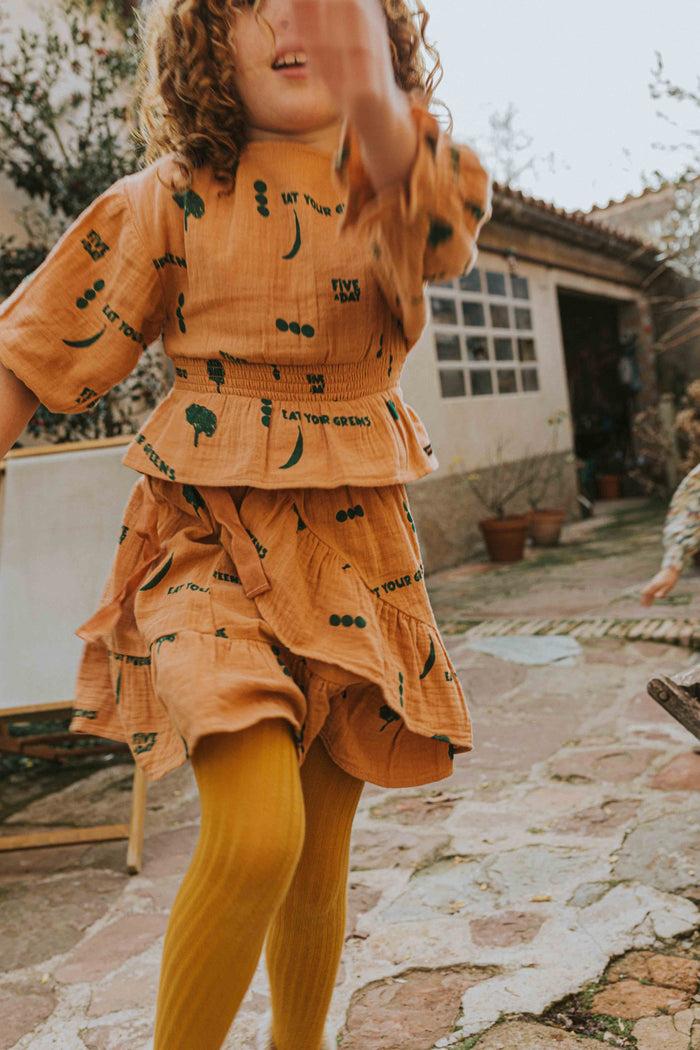 A Monday In Copenhagen Issy Blouse Verdant Green Print