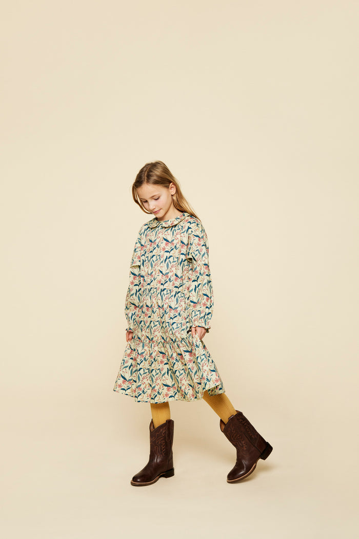 A Monday In Copenhagen Katrine Dress Anise Flower Print