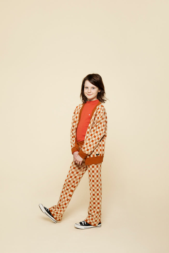 A Monday In Copenhagen Kimmie Cardigan Bruchetta Check