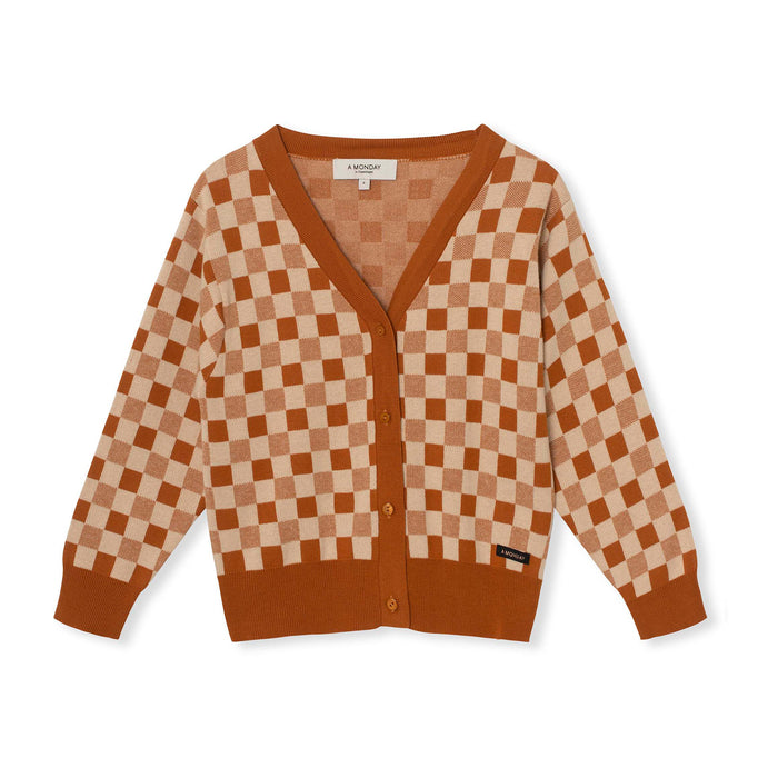 a monday in copenhagen Kimmie Cardigan Bruchetta Check