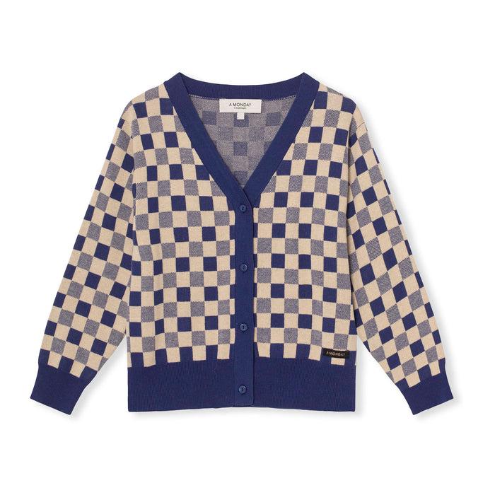 a monday in copenhagen Kimmie Cardigan Estate Blue Check