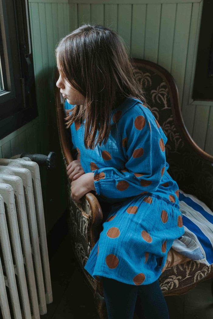 A Monday In Copenhagen Leonora Blouse Caramel Dot Print