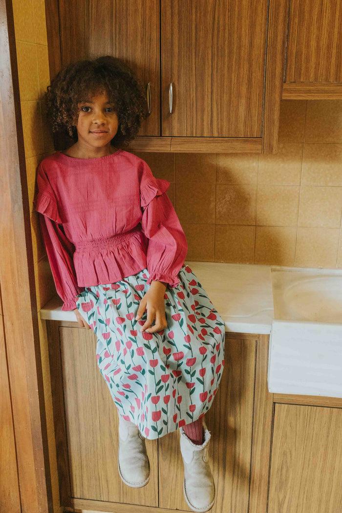 A Monday In Copenhagen Lissie Blouse Festival Fuchsia