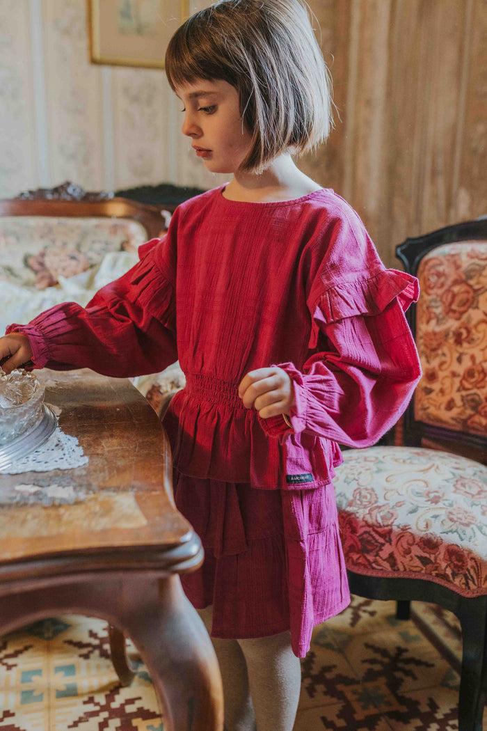 A Monday In Copenhagen Lissie Blouse Festival Fuchsia