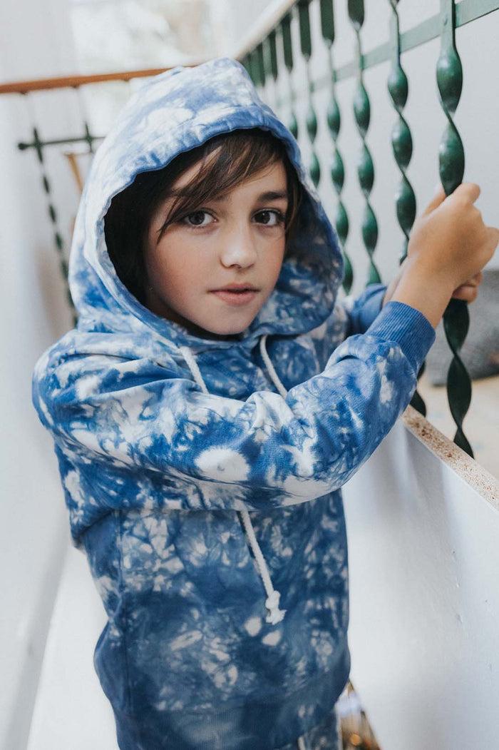 A Monday In Copenhagen Lucca Hoodie Butter Cream Tie Dye