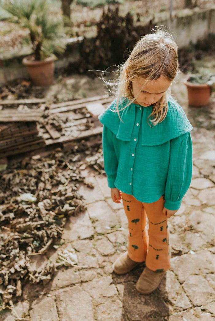 A Monday In Copenhagen Lucia Pants Verdant Green Print