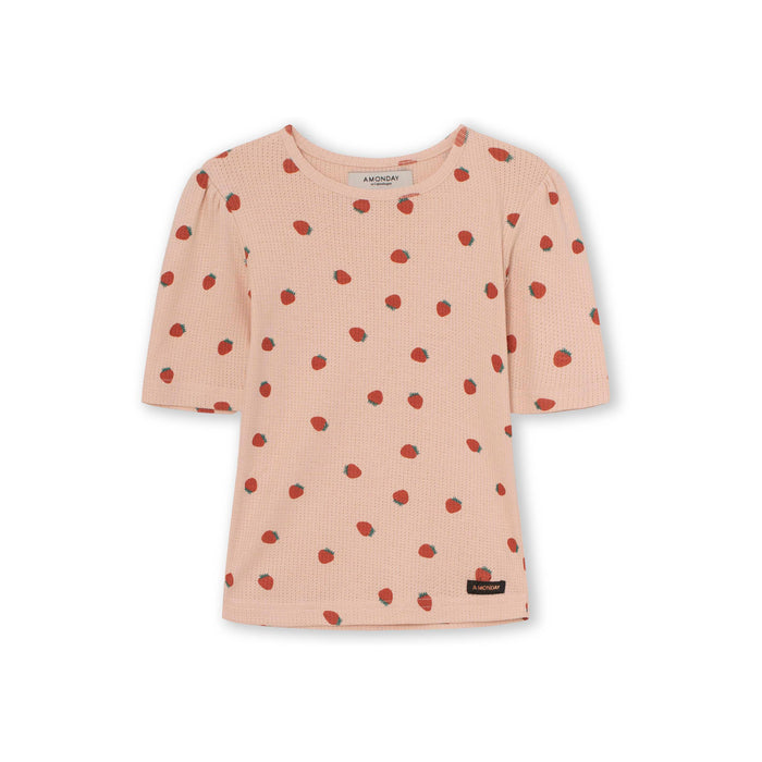 a monday in copenhagen Sigga T-Shirt Cameo Rose Print