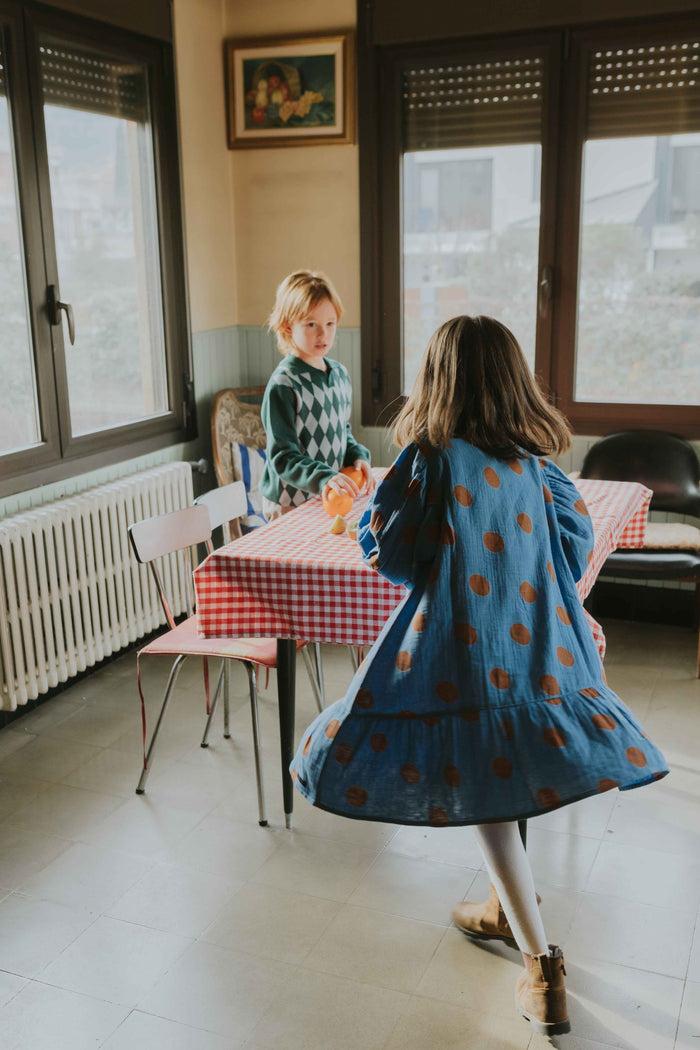 A Monday In Copenhagen Trina Dress Caramel Dot Print