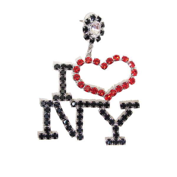 a morir Glaser Crystal Earrings Barracuda Black