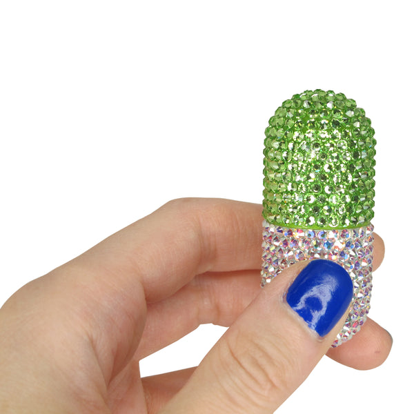 A Morir Green Crystal Pill Pen Schubert Red