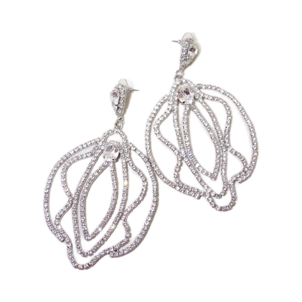 a morir JUDY Crystal Earrings Barracuda Black