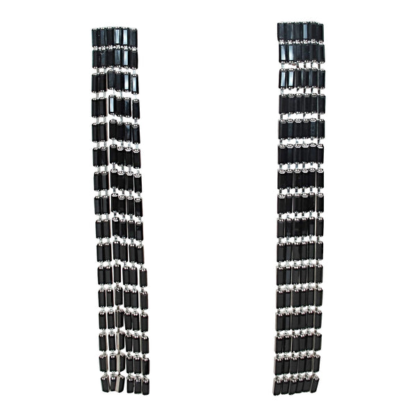 a morir Linds Earrings - Black Piercing post