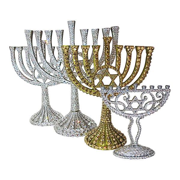 A Morir Luxe Crystal Menorah 16 Oz