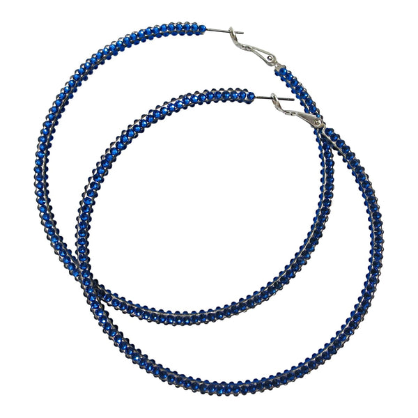 a morir Maxima Crystal Hoop - Royal Blue