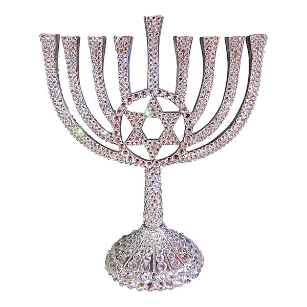 a morir Mega Luxe Crystal Menorah 16 Oz