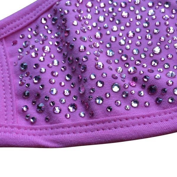 A Morir Pink Crystal Face Mask Schubert Red