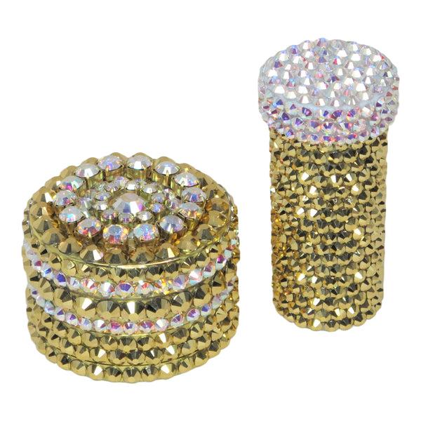 a morir Strassed Stash Set in Gold Schubert Red