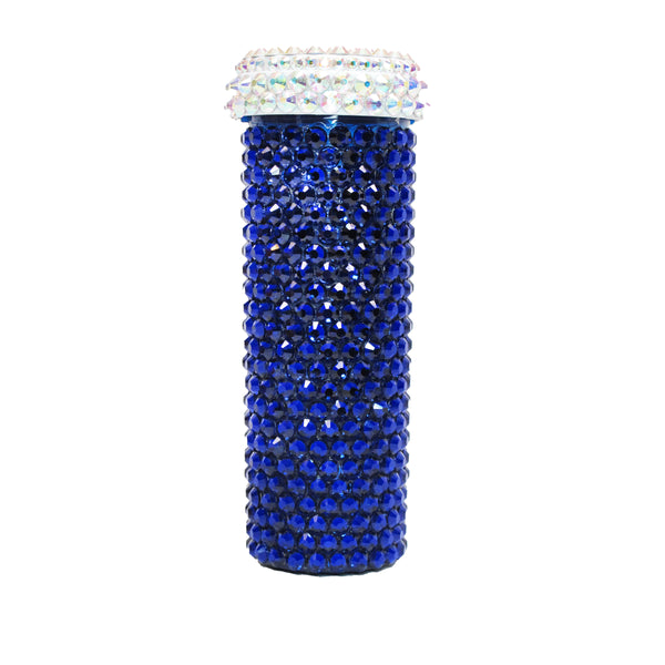 a morir XL Crystal Pill Bottle - Cobalt Schubert Red