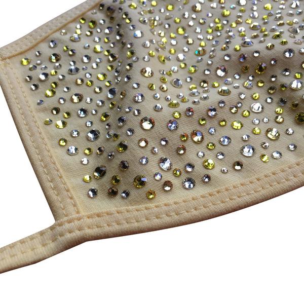 A Morir Yellow Crystal Face Mask Schubert Red