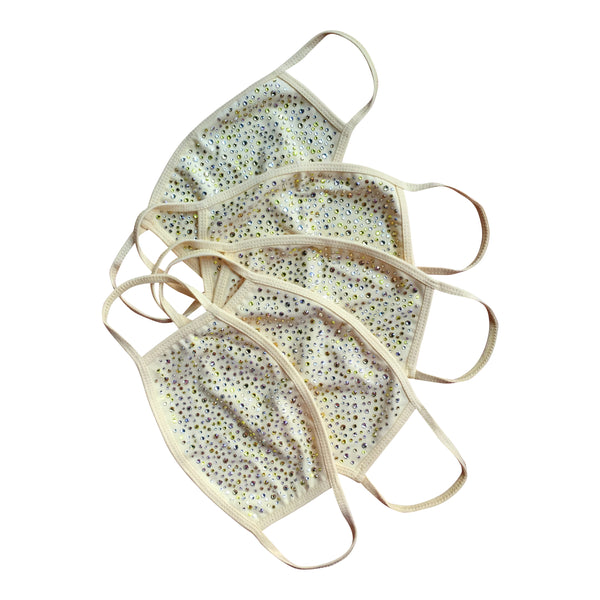 A Morir Yellow Crystal Face Mask Schubert Red