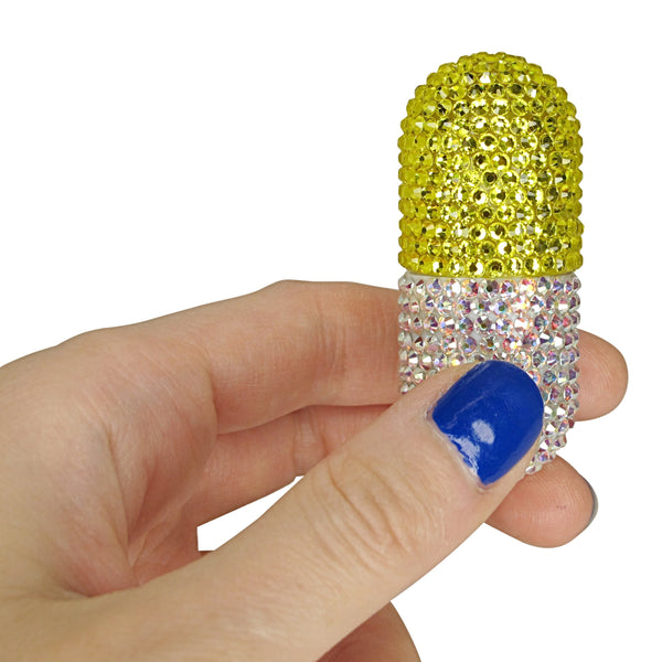 A Morir Yellow Crystal Pill Pen Schubert Red