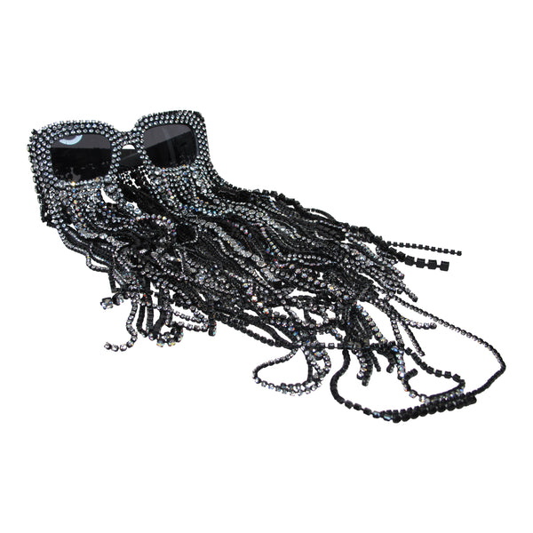 a morir Ayesha Crystal Fringe Collector Showpiece BLACK (SHOWN)
