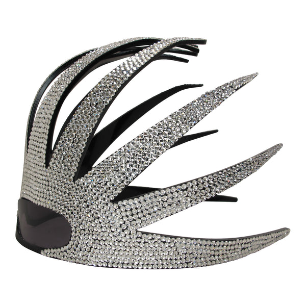 A Morir Dalida Crystal Masque Headpiece BLACK (SHOWN)