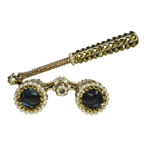 A Morir Opera Binoculars In Gold Pearl Schubert Red