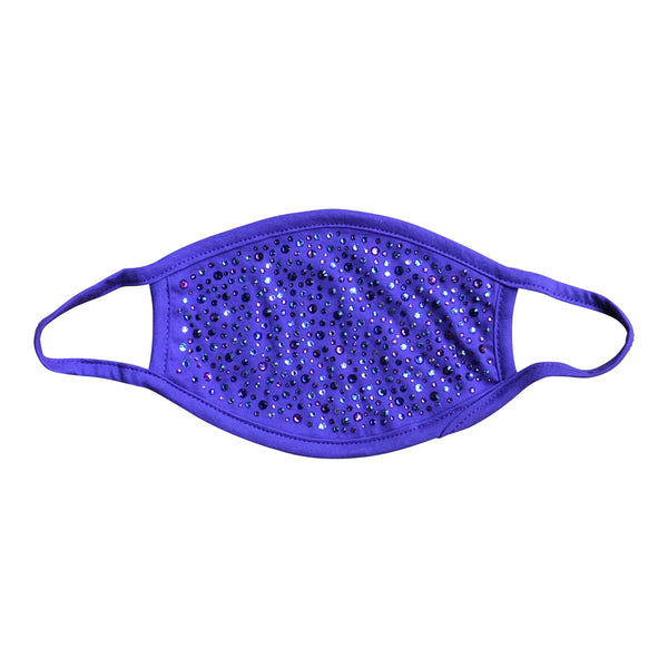 a morir Purple Cotton Crystal Face Mask Schubert Red